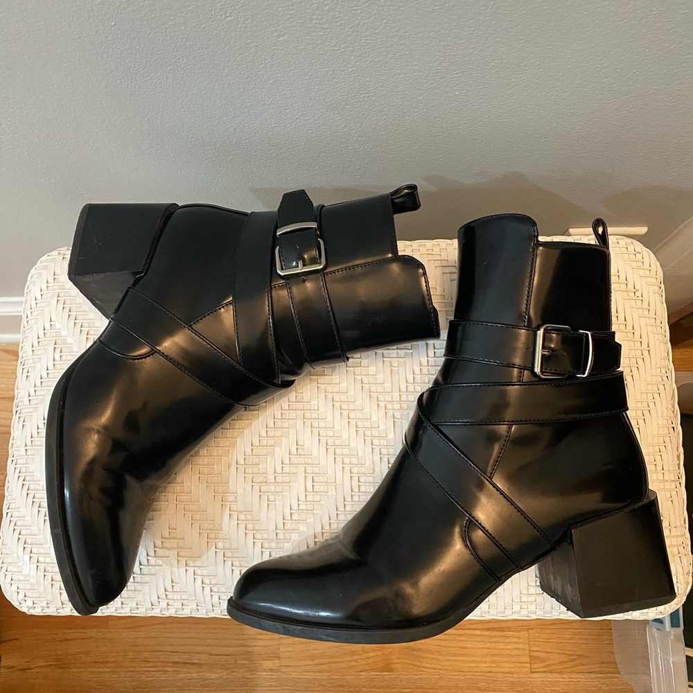 Nasty Gal Black Ankle Boots